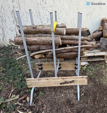 🪵 Location support de coupe à bois pliable Wolfcraft – Pour bûches
